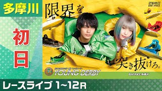 【ボートレースライブ】多摩川プレミアムG1 第9回ヤングダービー 初日 1R〜12R