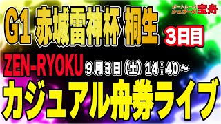 G1ボートレース桐生3日目「ZEN-RYOKUカジュアル舟券ライブ」